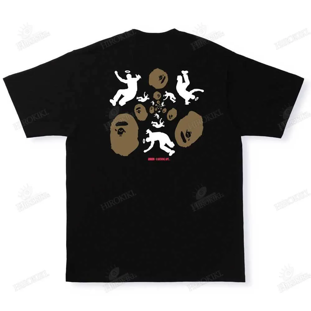 A BATHING APE  |Unisex Street Style Collaboration Logo T-Shirts