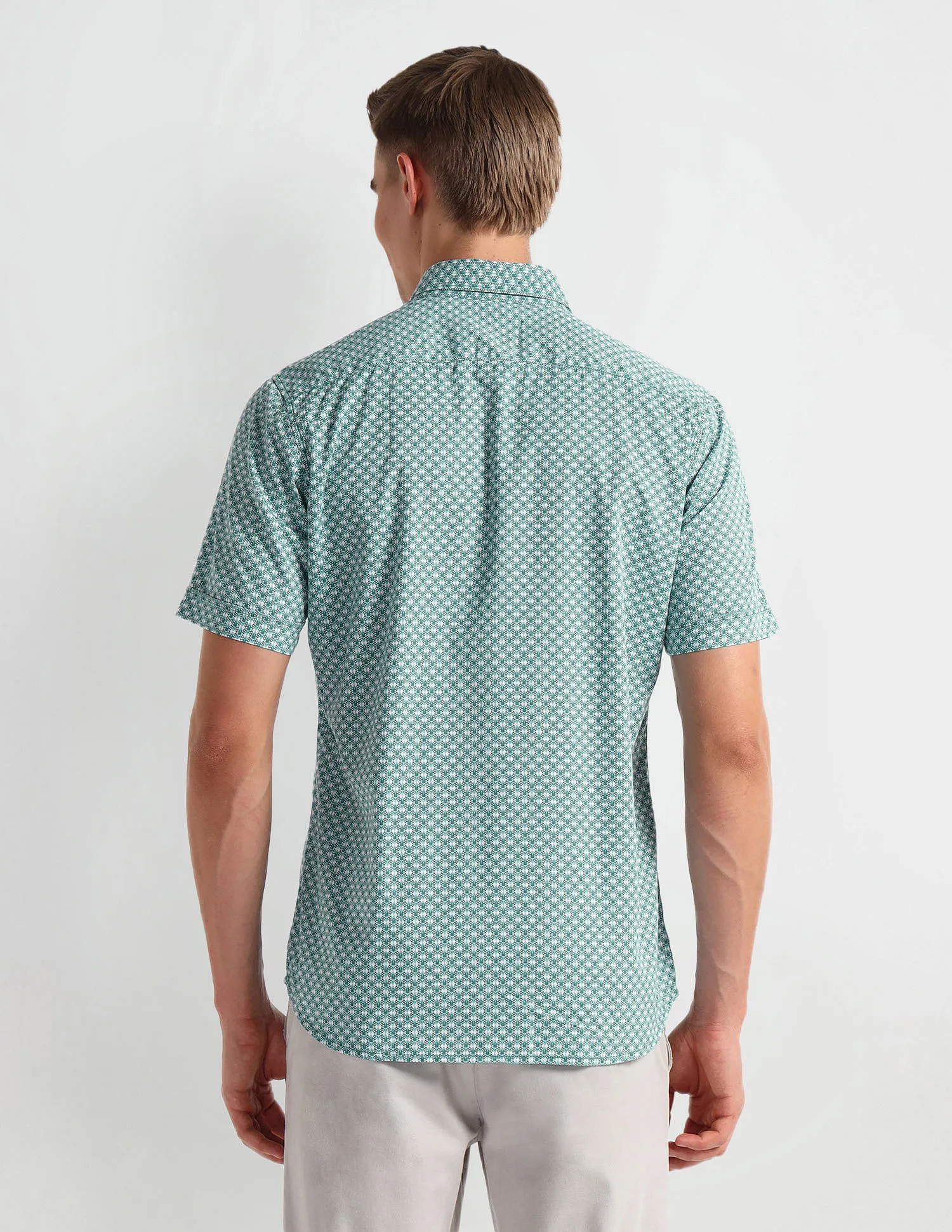 Arrow Sports Pure Cotton Print Shirt