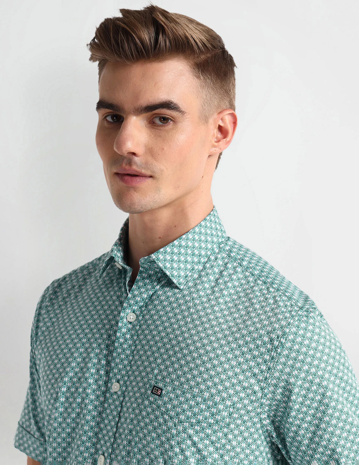 Arrow Sports Pure Cotton Print Shirt