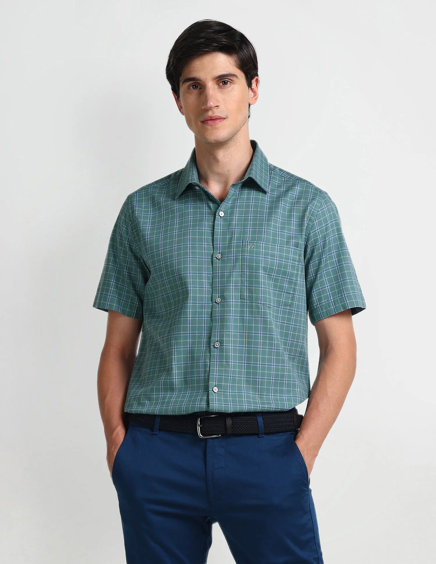 Arrow Tattersall Check Pure Cotton Shirt