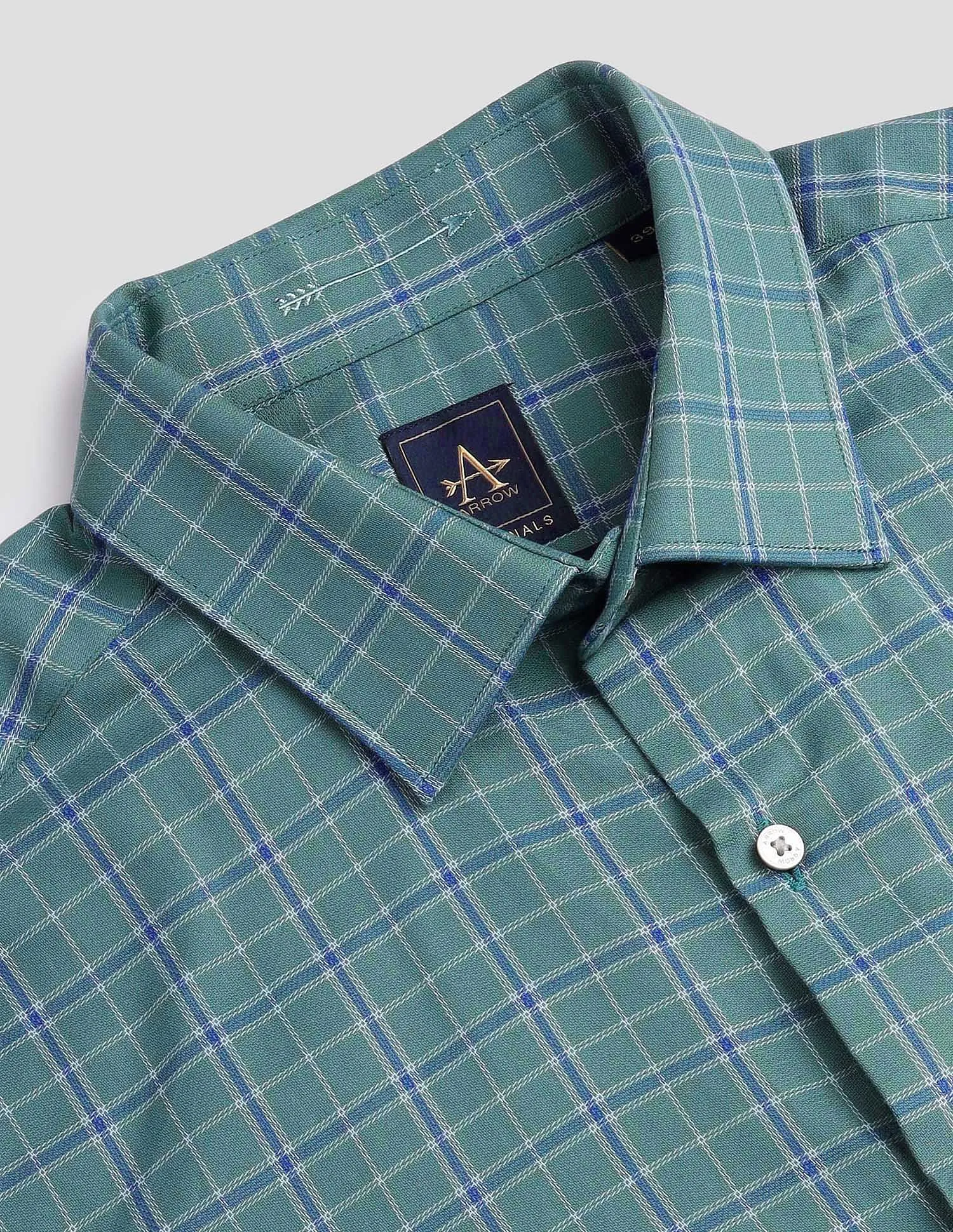 Arrow Tattersall Check Pure Cotton Shirt