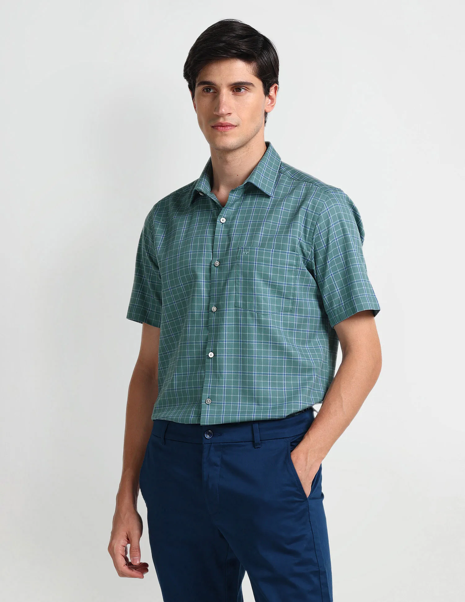 Arrow Tattersall Check Pure Cotton Shirt