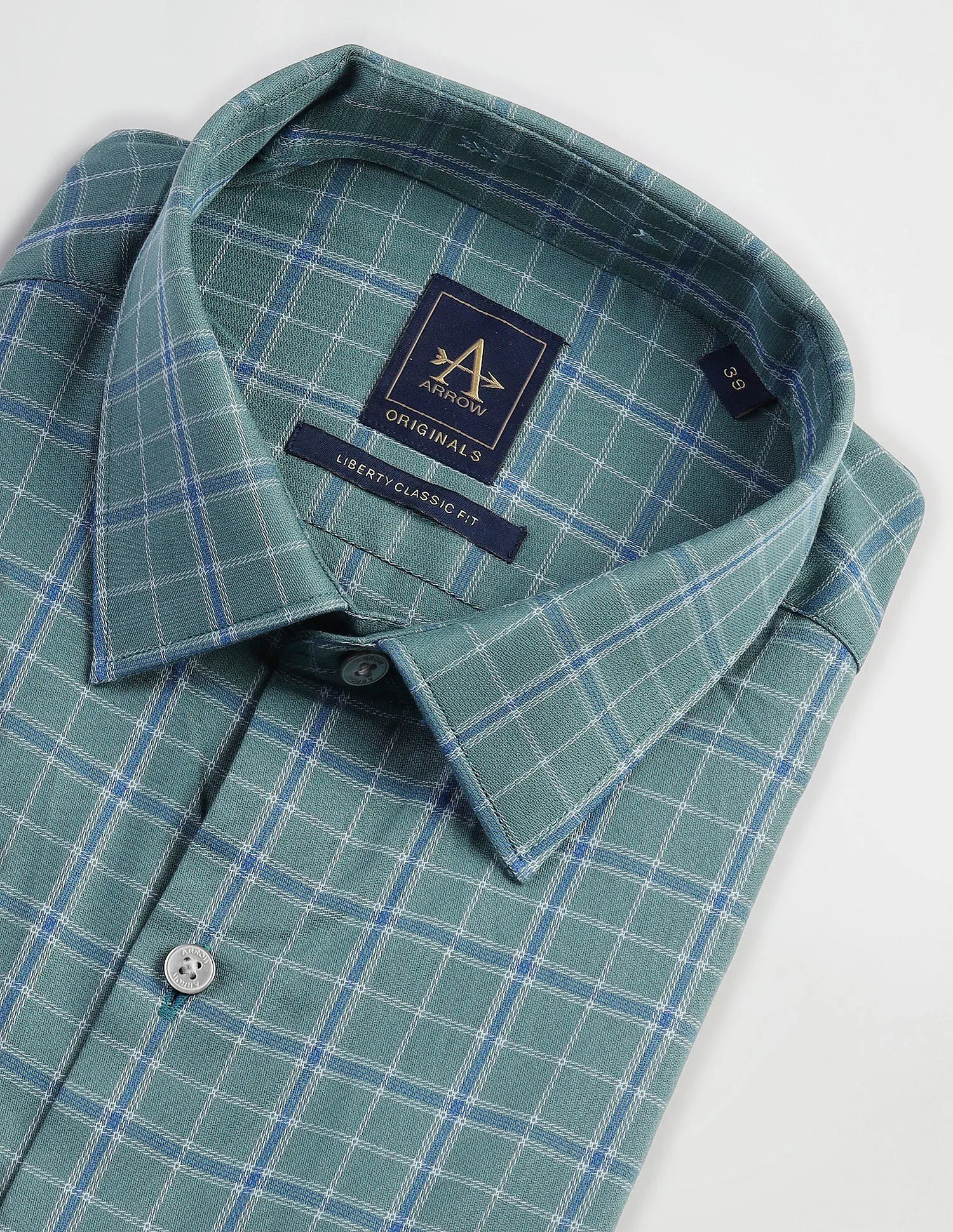 Arrow Tattersall Check Pure Cotton Shirt