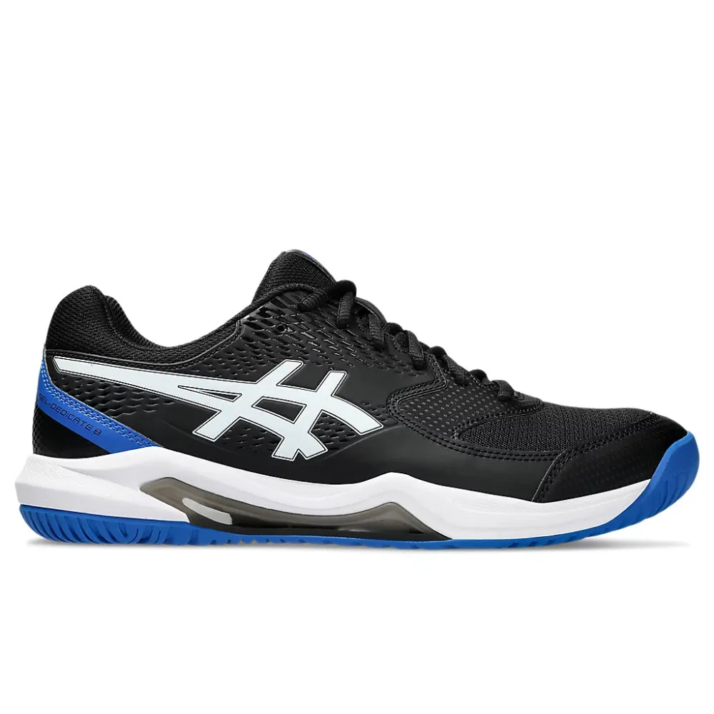 ASICS Men's Gel-Dedicate 8 Tennis Shoe (Black/Tuna Blue)