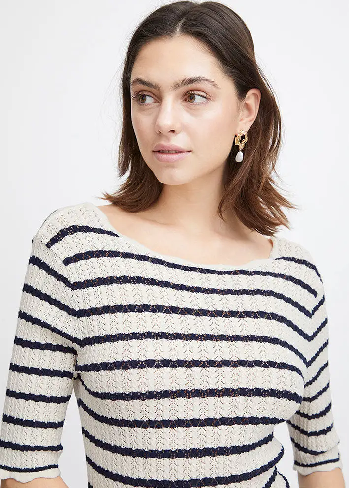 Atelier Rêve Fanto Knit Pullover - Bluse - Birch