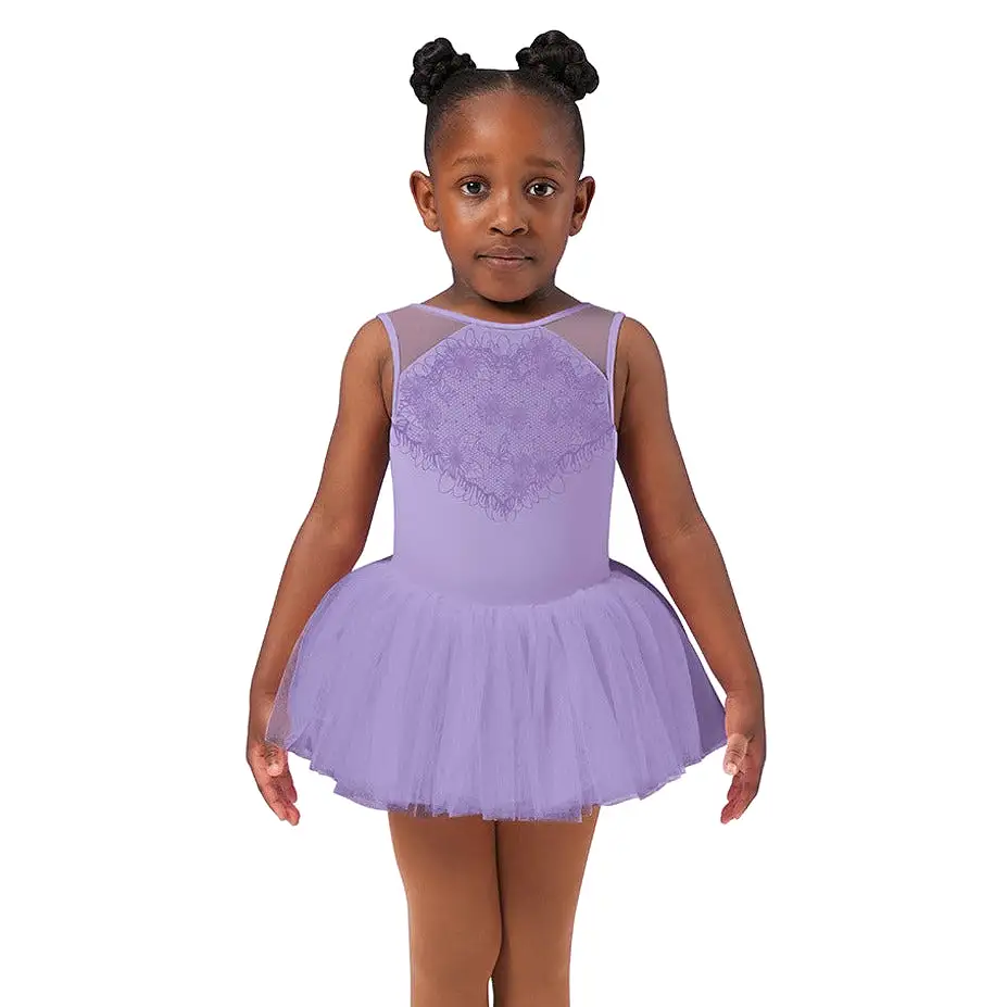 Bloch Lilac Mesh Cross Back Tutu Leotard