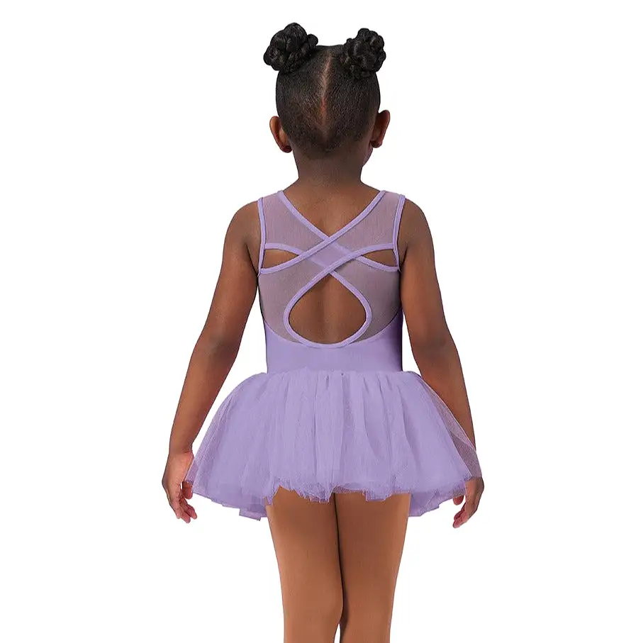 Bloch Lilac Mesh Cross Back Tutu Leotard