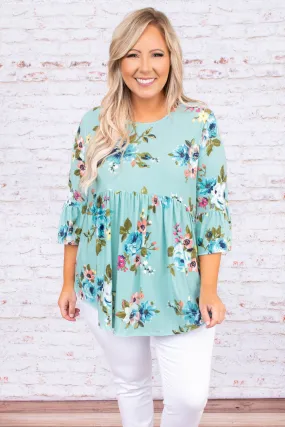 Blooming Love Top, Mint