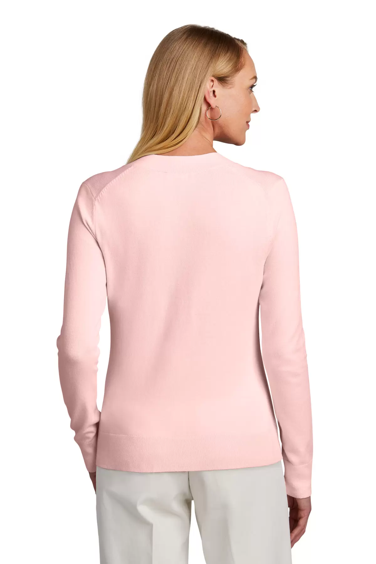 Brooks Brothers BB18401  Women's Cotton Stretch V-Neck Sweater SKU: BB18401