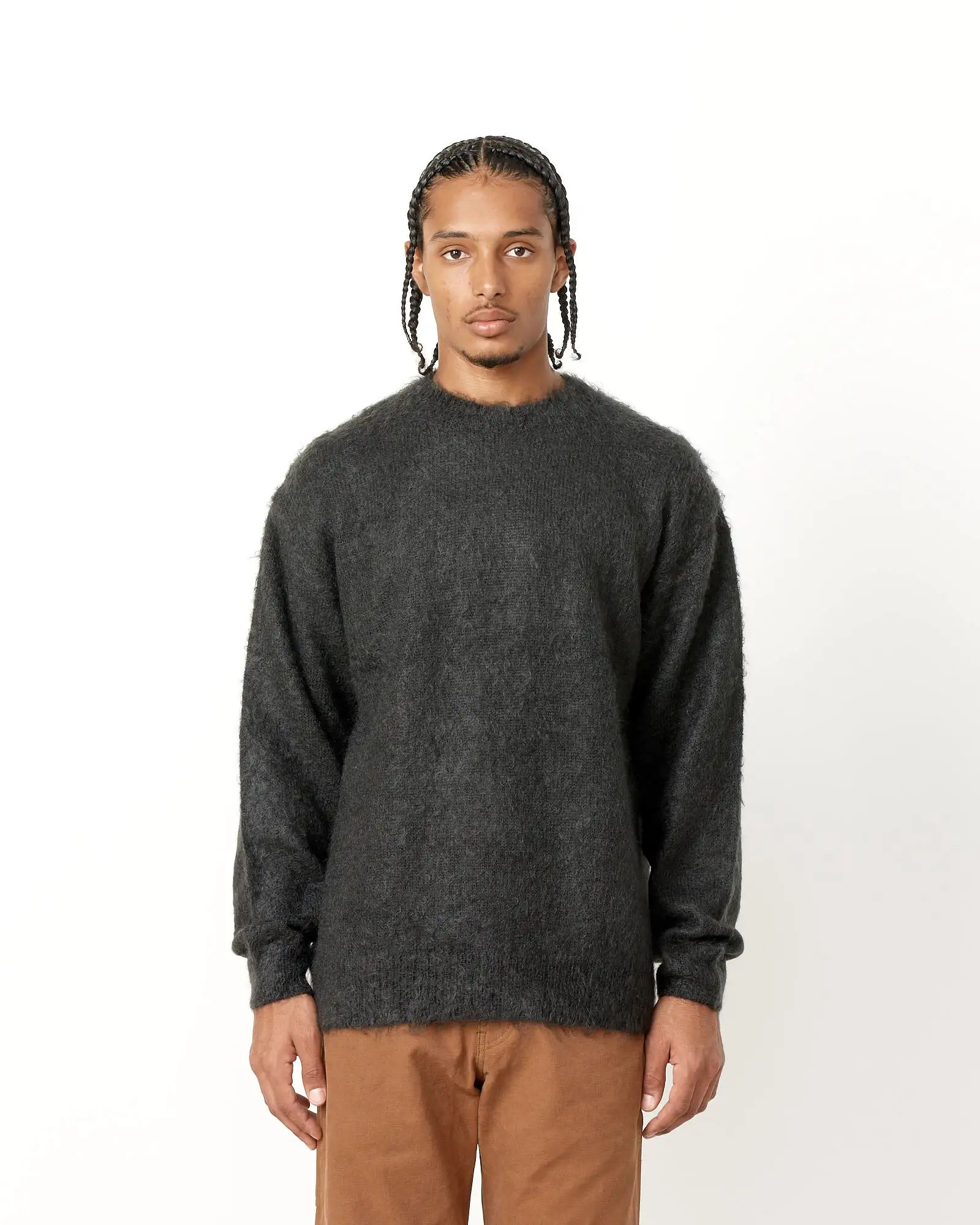 Brushed Mohair Knit Pullover