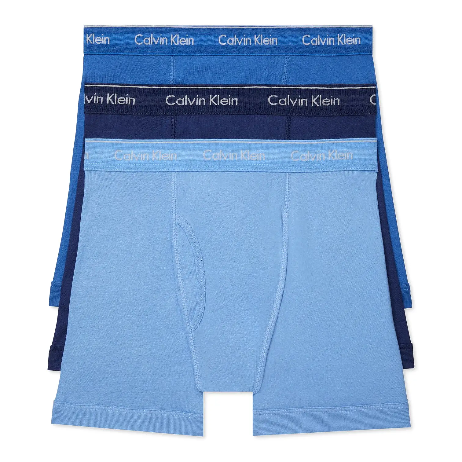 Calvin Klein Men's 3-Pack Cotton Classics Boxer Briefs Blue Multi (NB4003-940)