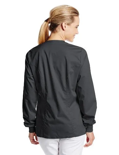 Cherokee 1330 Women's Luxe Snap-Front Warm-Up Jacket