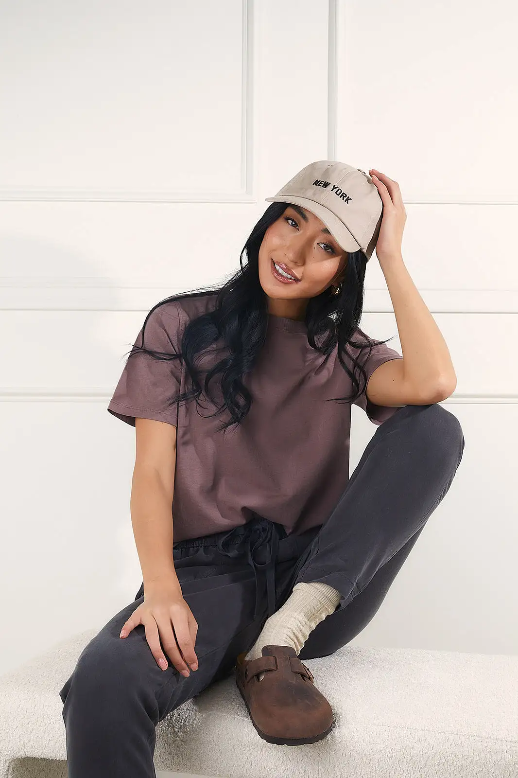 Classic Tee in Deep Taupe