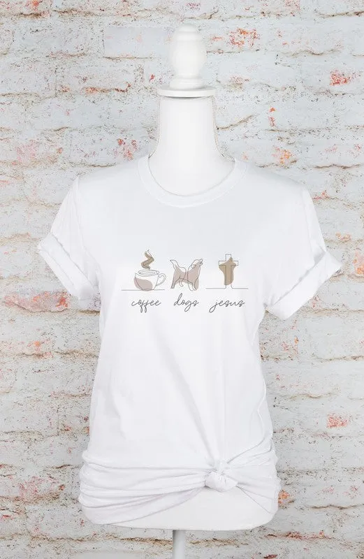 Coffee Dogs Jesus Boutique Tee