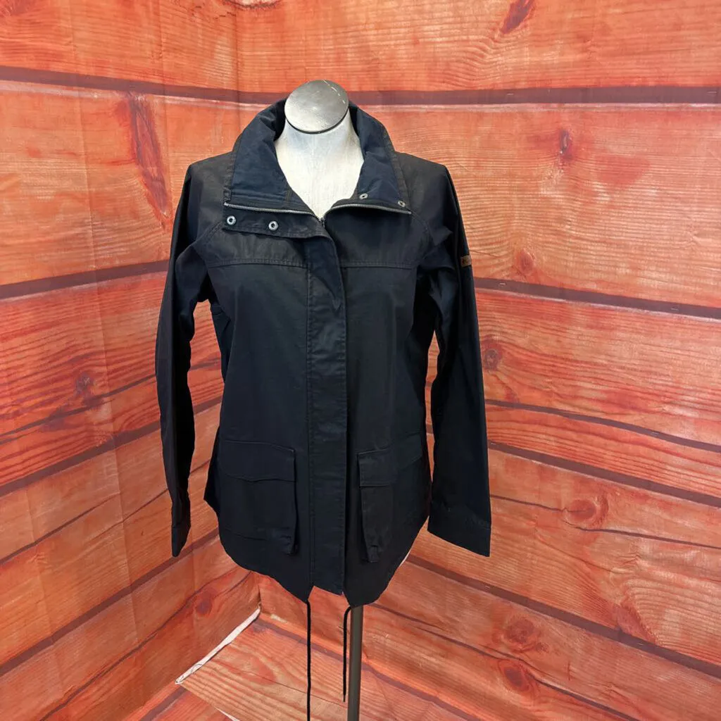 COLUMBIA BLACK WAXED FULL ZIP JACKET SIZE XL TC3