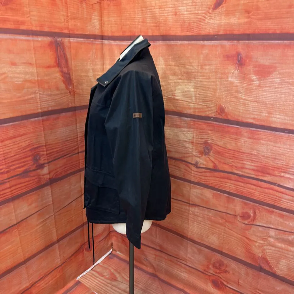 COLUMBIA BLACK WAXED FULL ZIP JACKET SIZE XL TC3