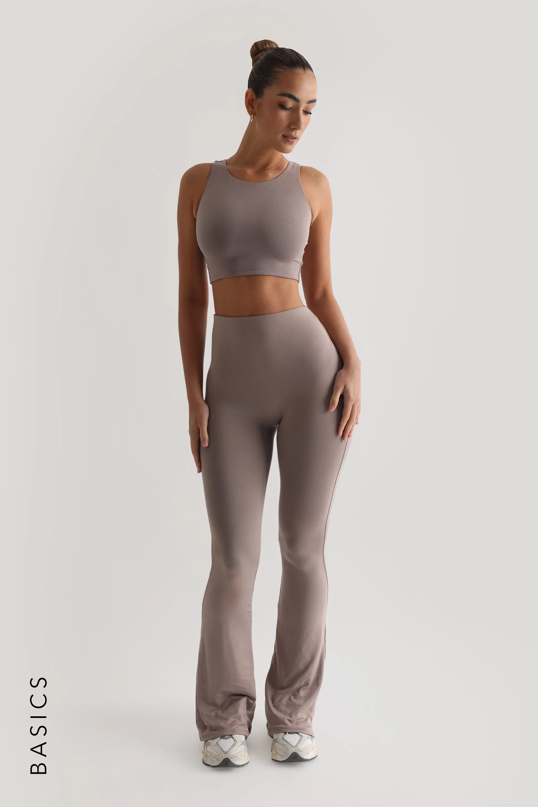 Daily Crop Top - Smokey Taupe