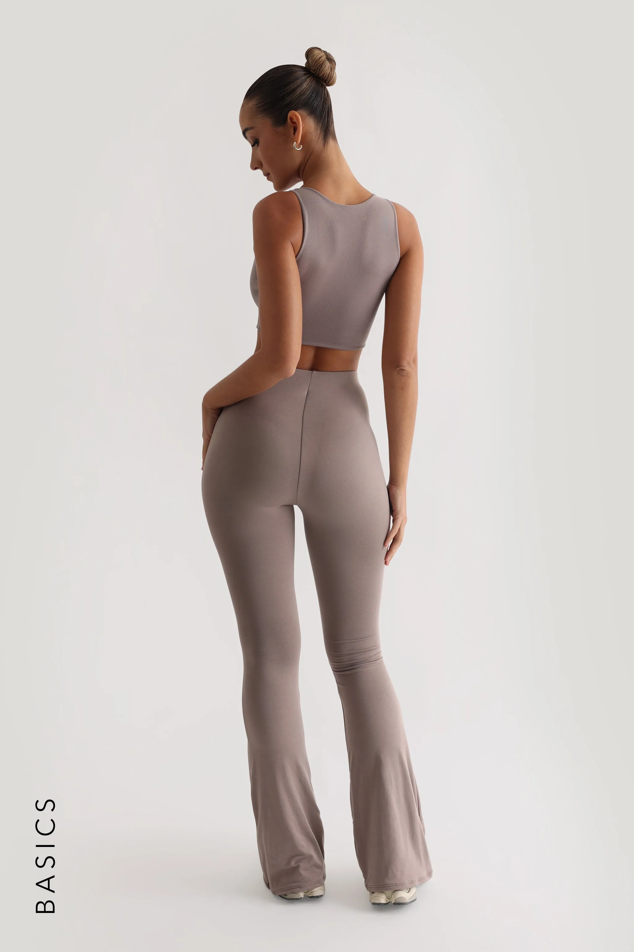 Daily Crop Top - Smokey Taupe