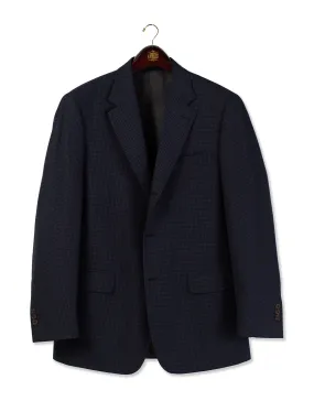 DARK BLUE MINI CHECK SPORT COAT