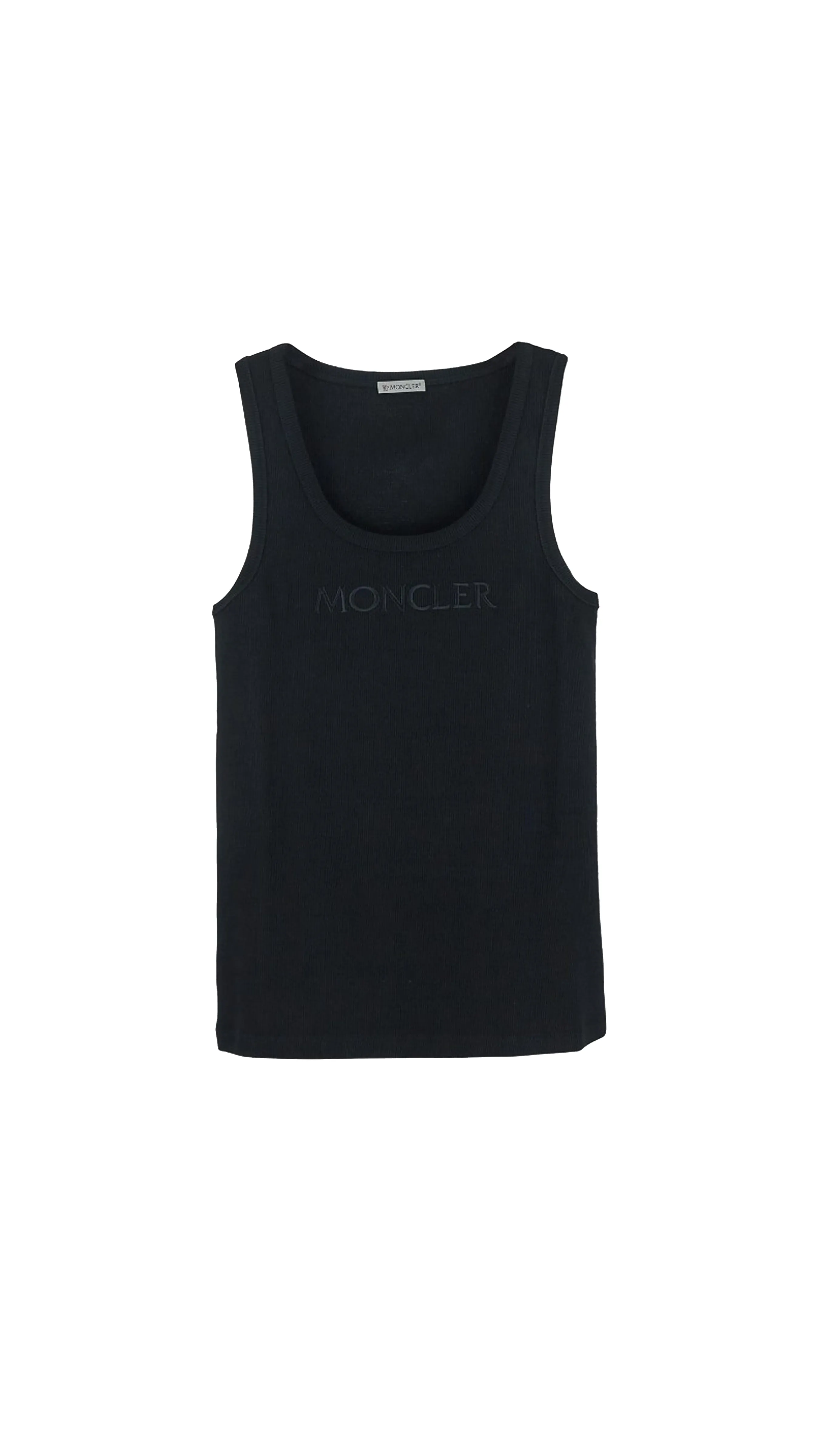 Embroidered Logo Top - Black