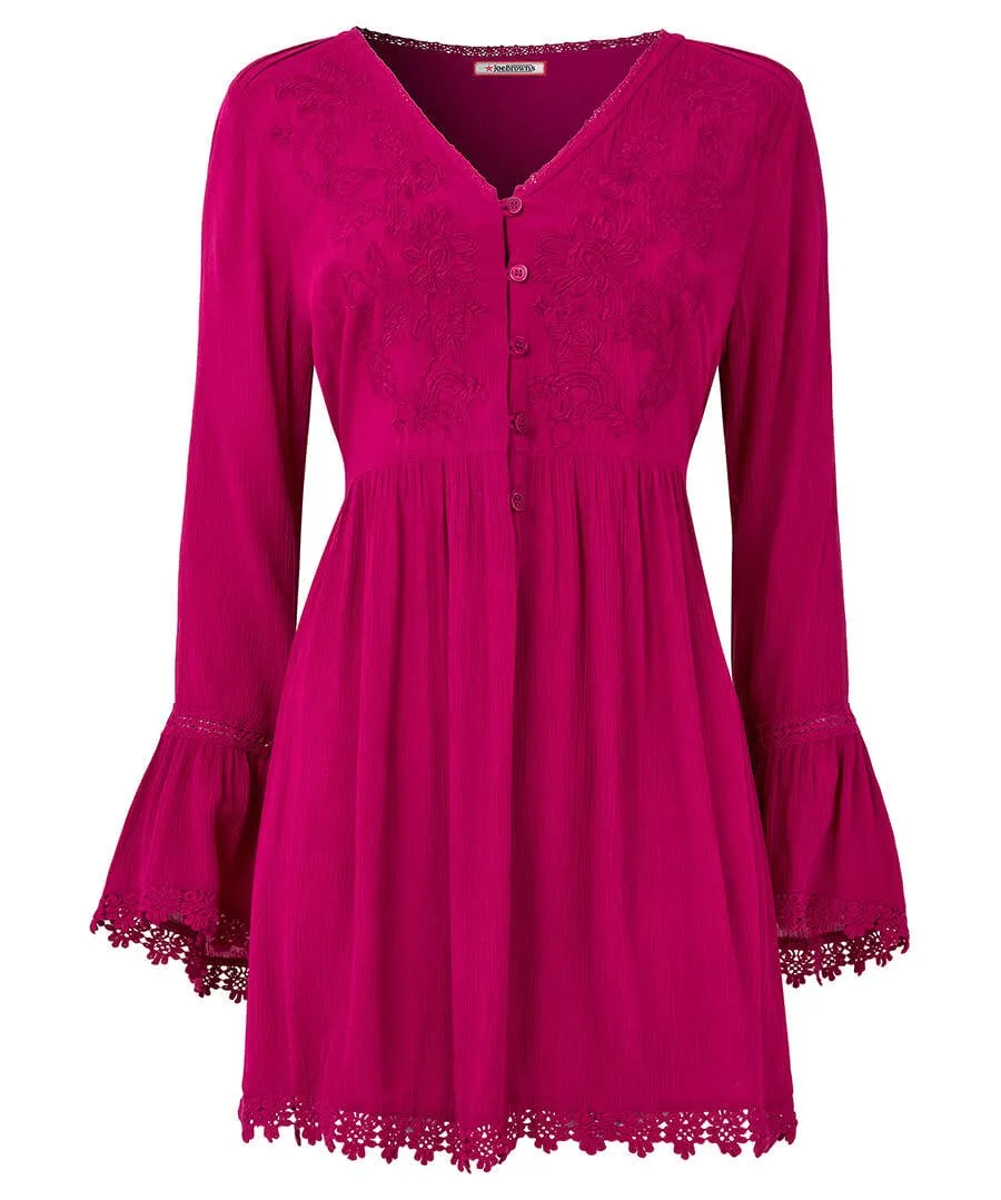 Ever So Pretty Embroidered Tunic Top