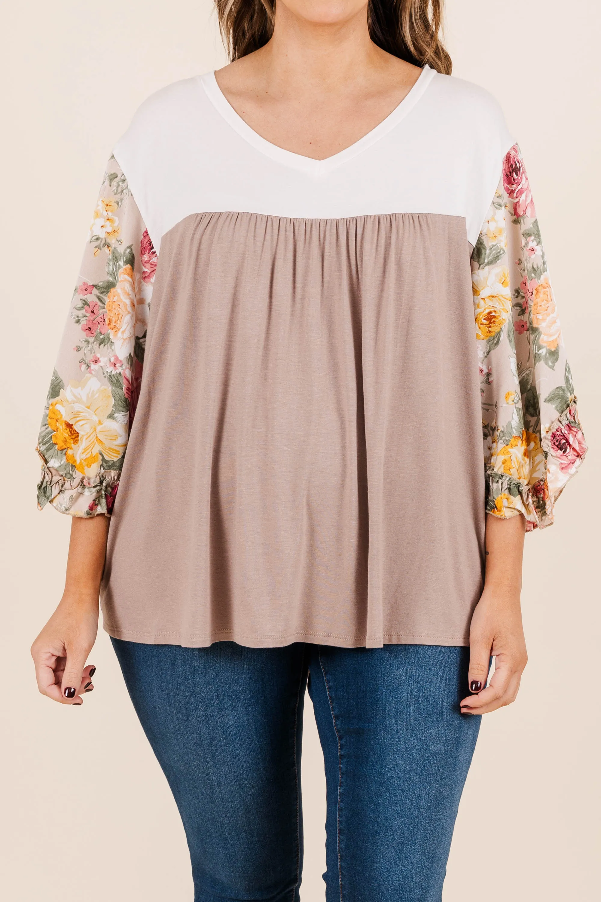 Everything I Ever Wanted Top, Taupe