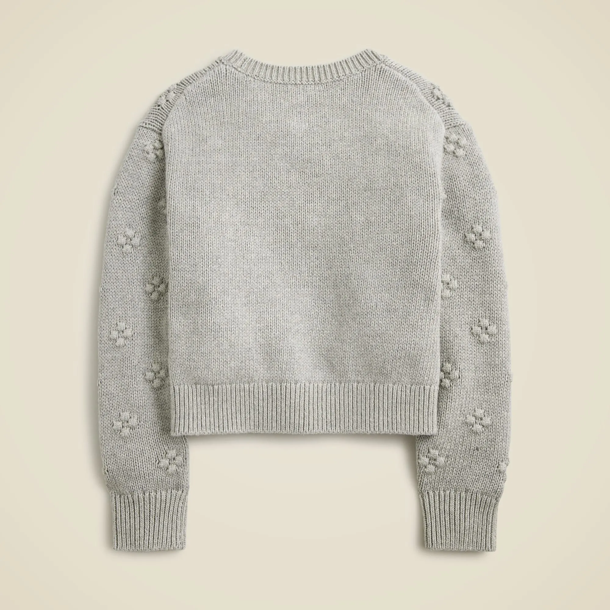 Girls' cropped bobble sweater