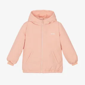 Girls Pink Hooded Coat