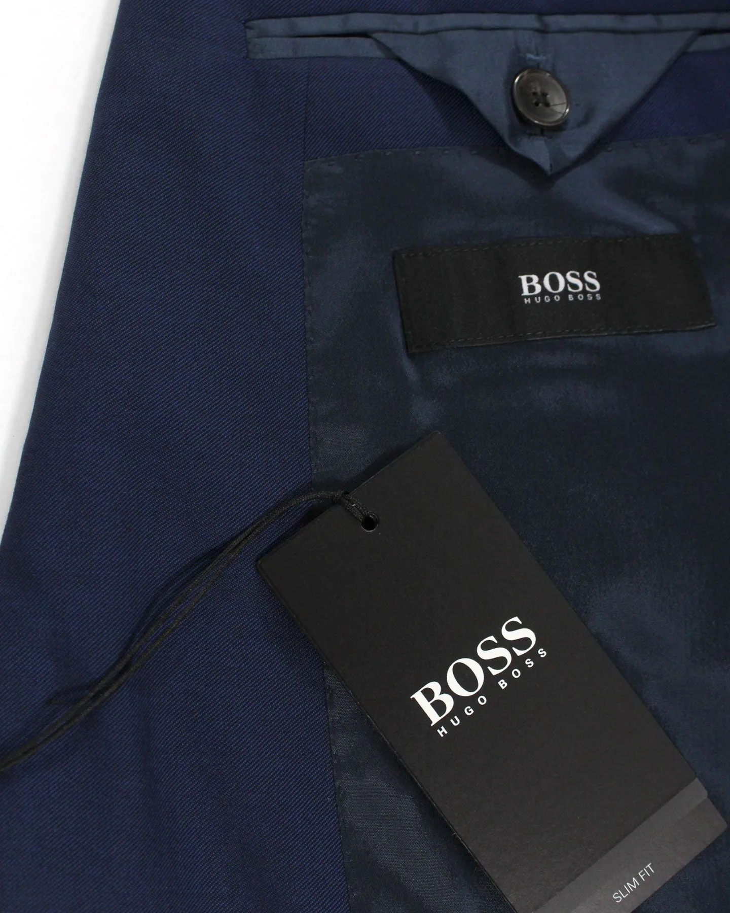 Hugo Boss Sport Coat Dark Blue - Slim Fit Wool Blazer EU 50 / US 40 L