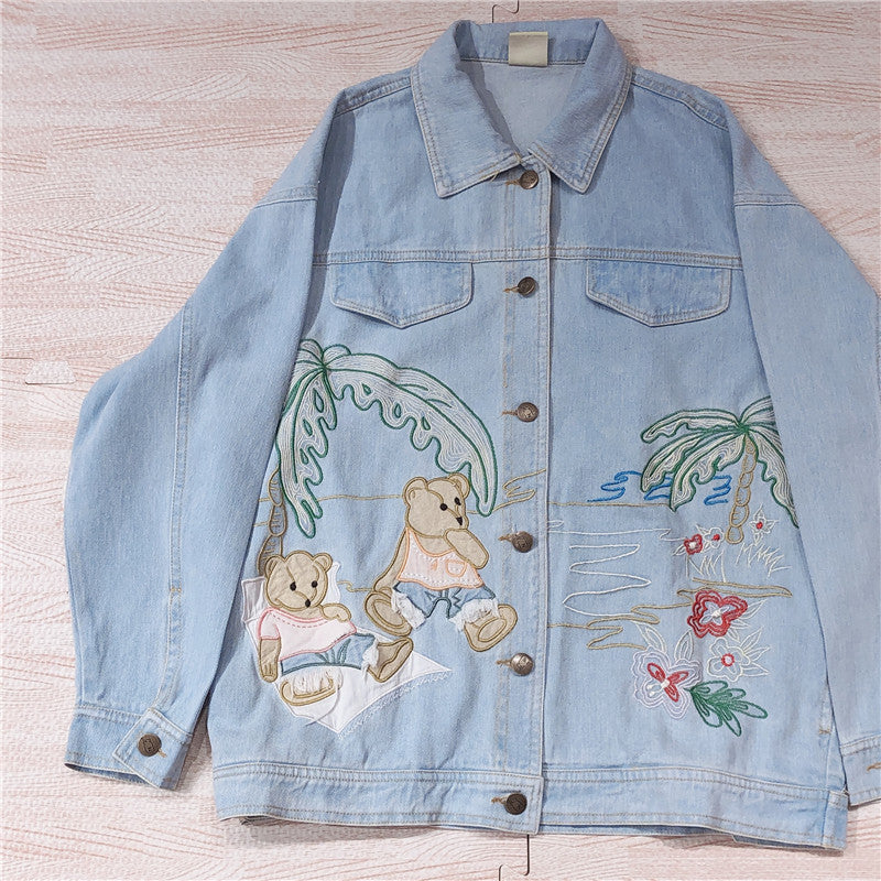 JAPANESE CARTOON PATCH EMBROIDERED TOP BY280804