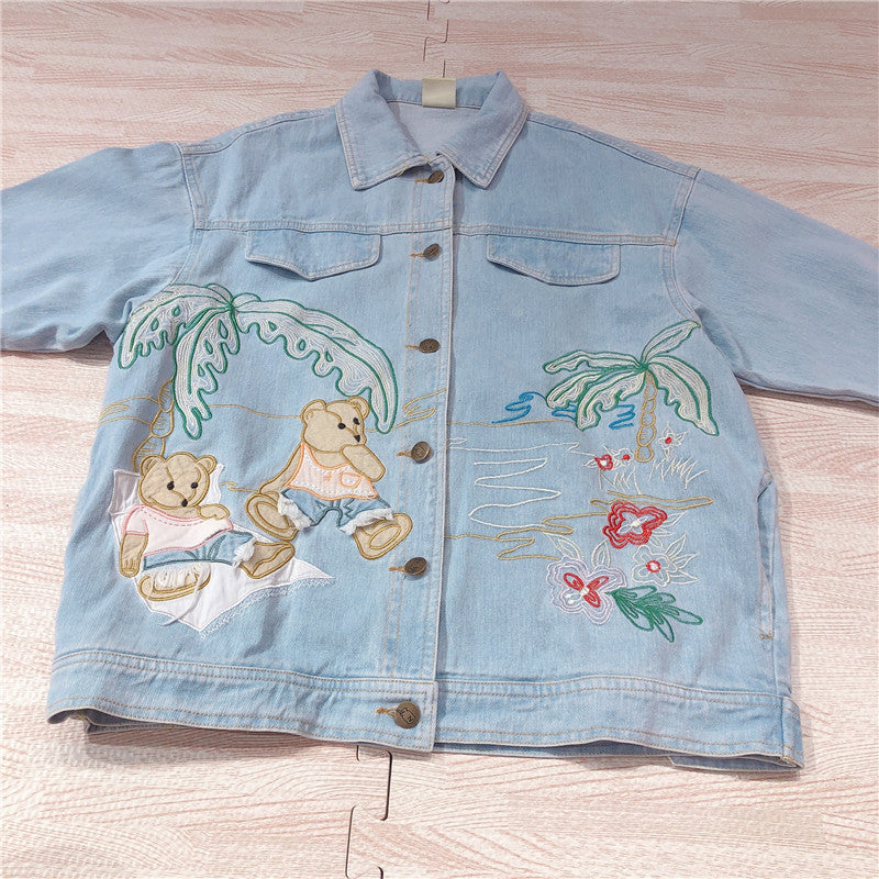 JAPANESE CARTOON PATCH EMBROIDERED TOP BY280804