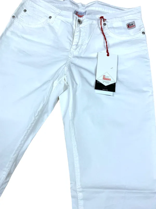 Jeans Cotone Roy Rogers – Bianco –  Vita Media