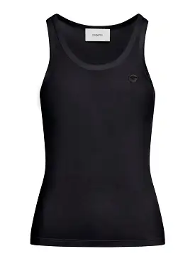 JERSEY TANK TOP WITH EMBROIDERED LOGO