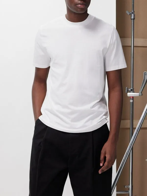 Jil Sander  |Crew Neck Street Style Cotton Short Sleeves Designers