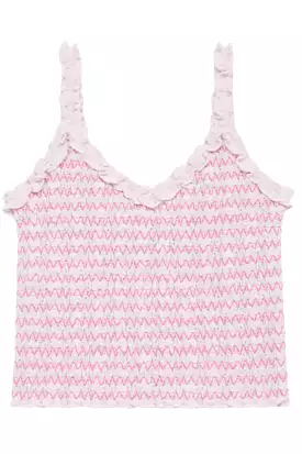 KatieJ NYC Tween Shari Embroidered Top in Baby Pink