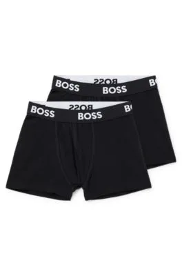 Kids' three-pack of boxer shorts in stretch cotton