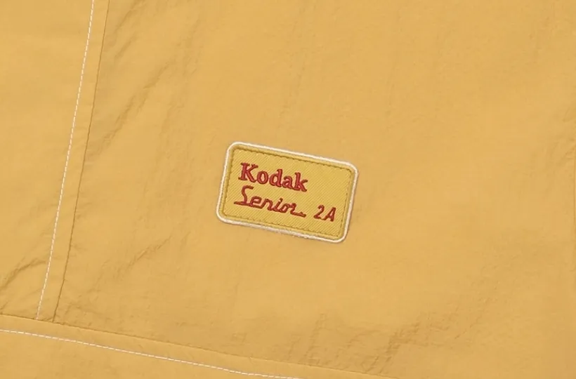 KODAK  |Unisex Nylon Street Style Plain Short Sleeves Logo T-Shirts