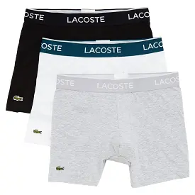 Lacoste Men 3 Pack Cotton Stretch Boxer Briefs