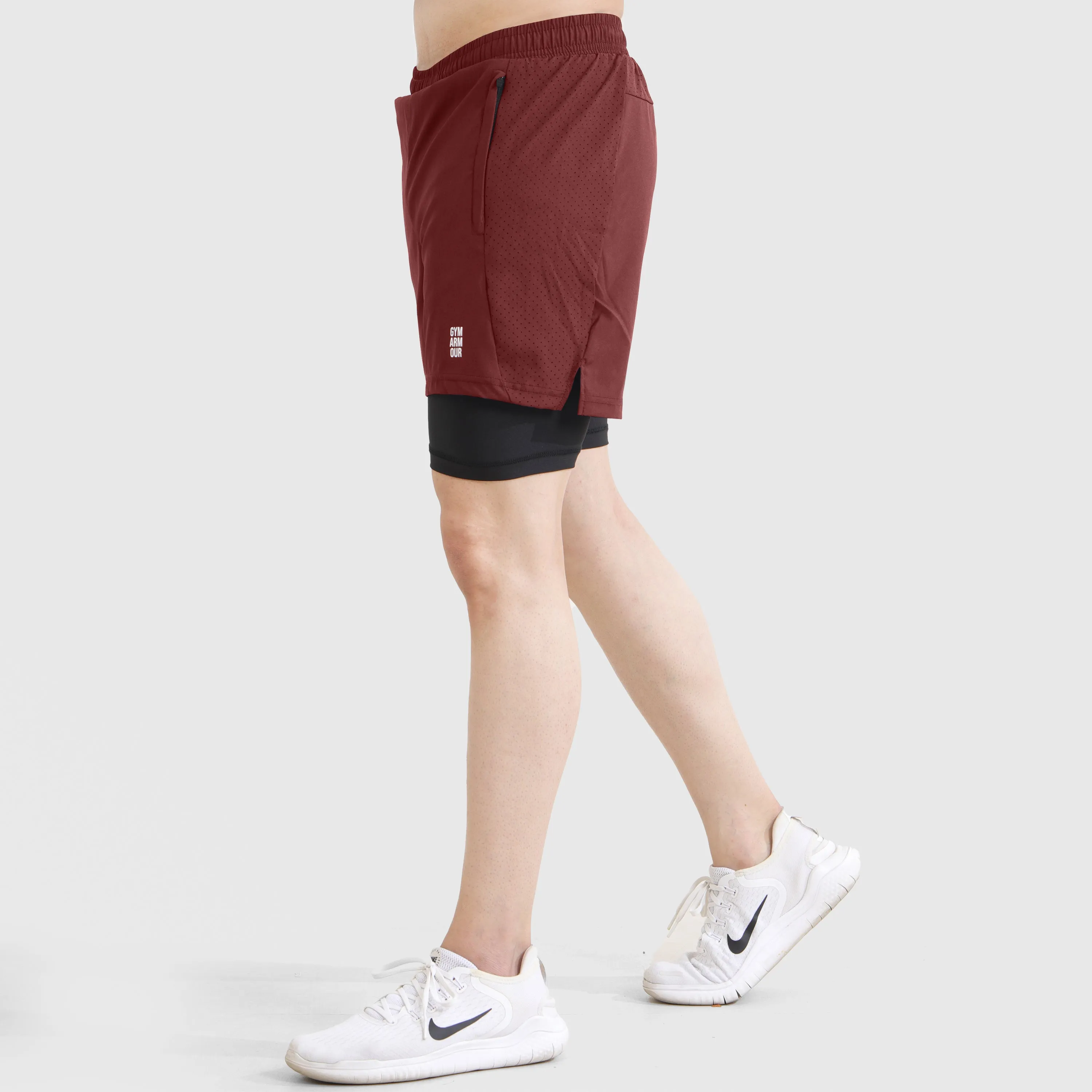 Laser Grip Shorts (Maroon)