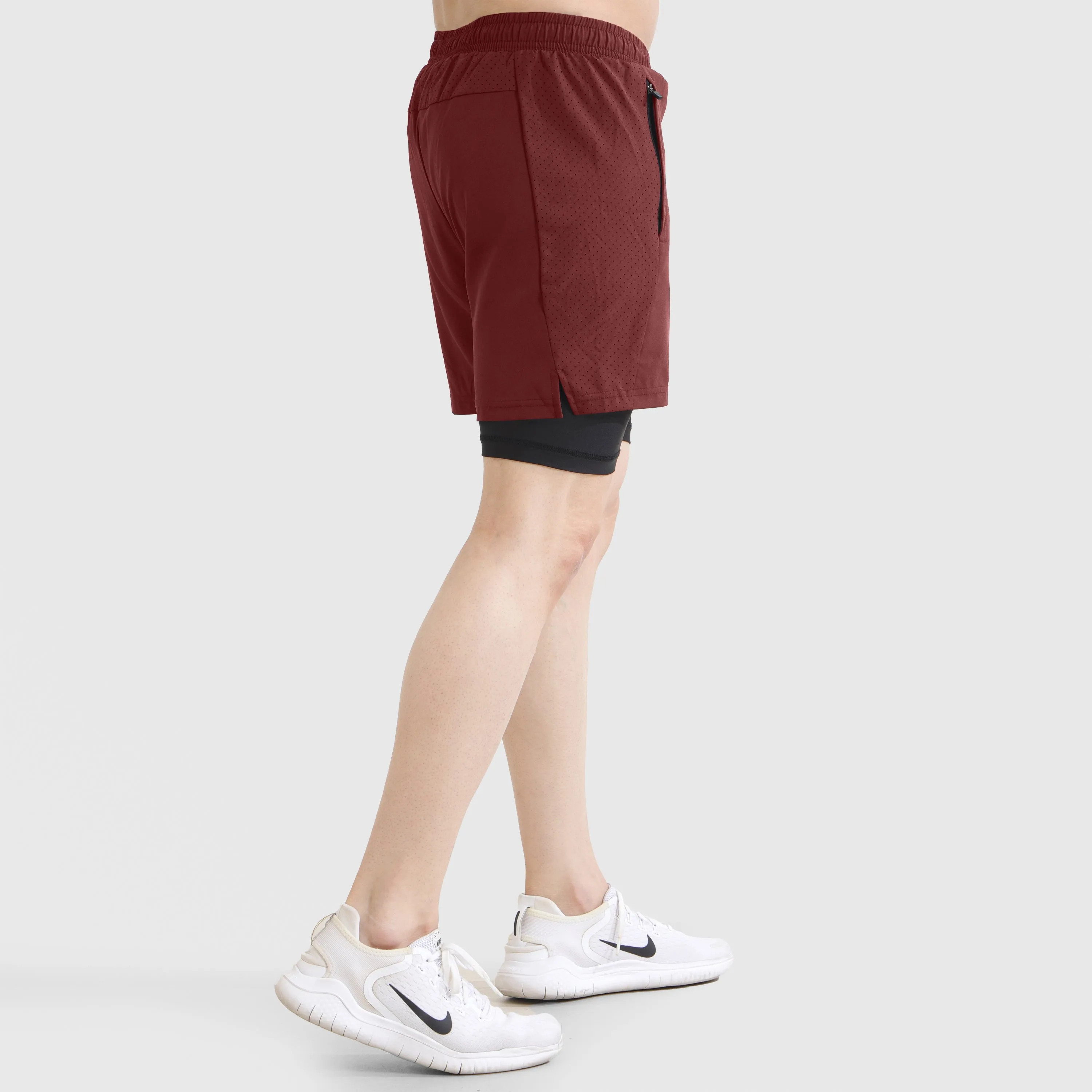 Laser Grip Shorts (Maroon)