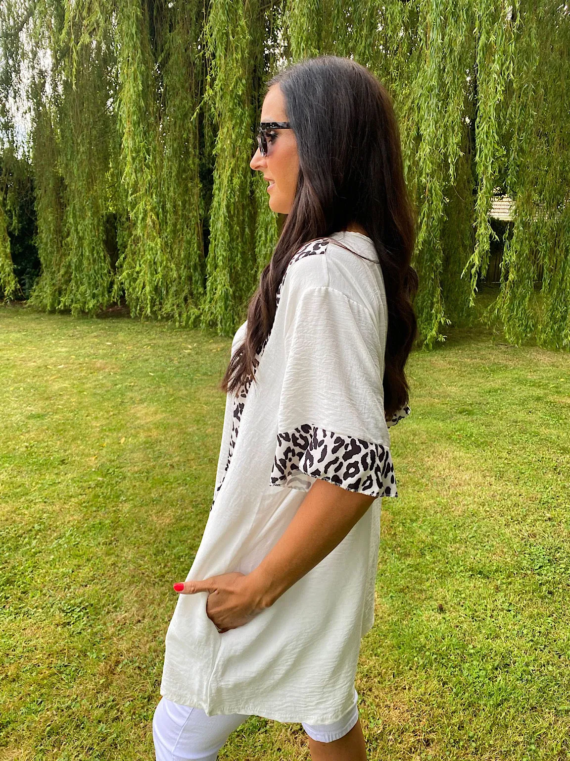 Leopard Stripe Top Leona