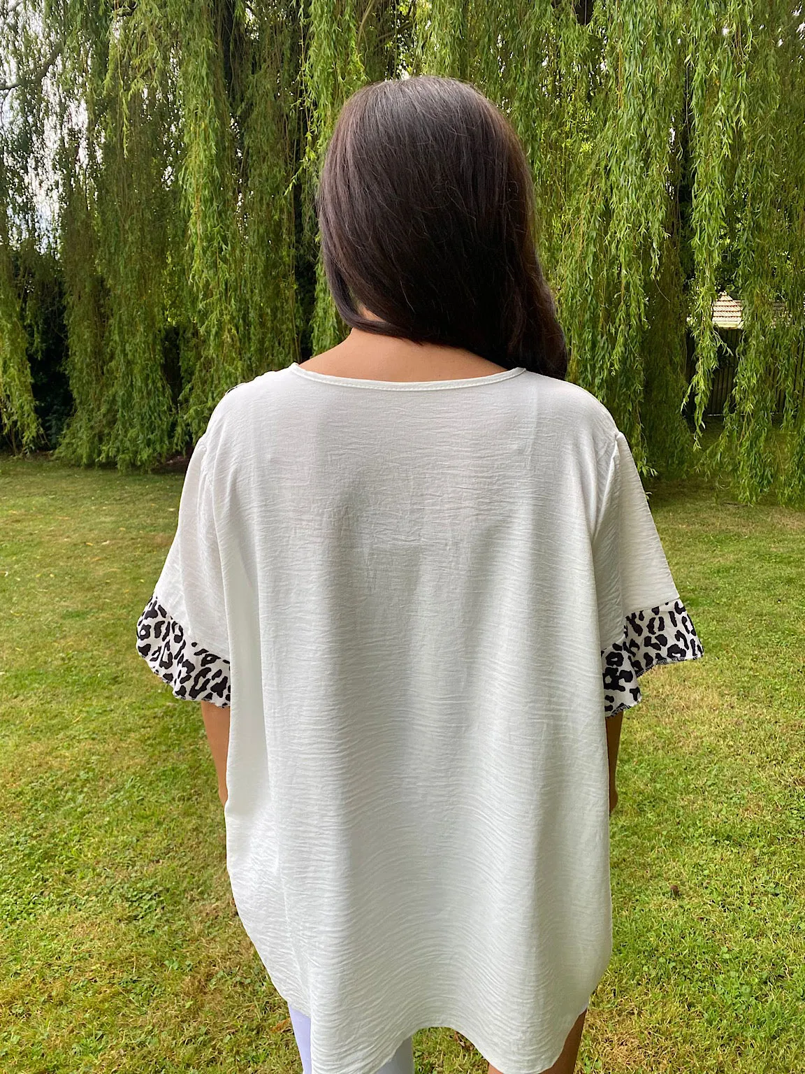 Leopard Stripe Top Leona