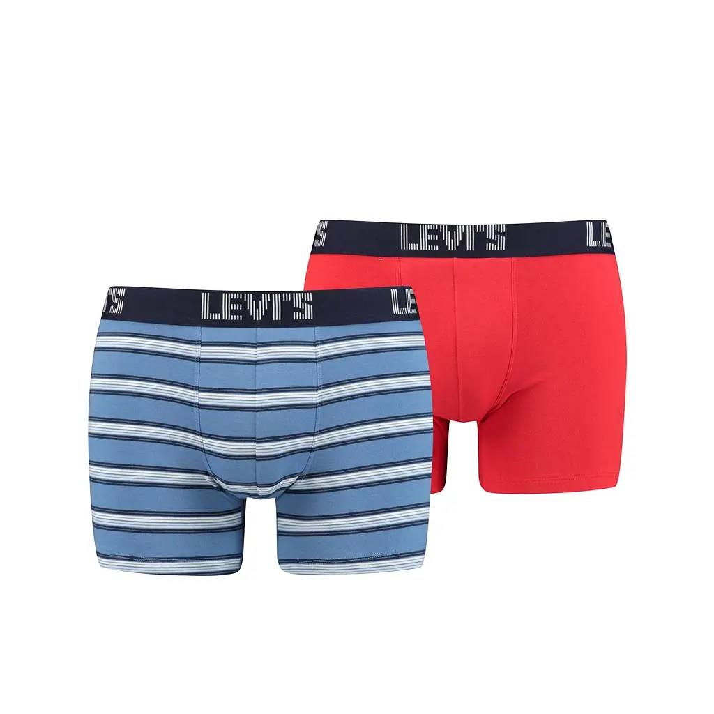 Levi's Mens 'Stripe' Boxer Brief/ Trunks (2-Pack)