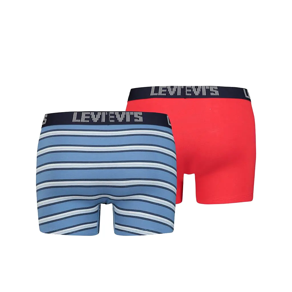 Levi's Mens 'Stripe' Boxer Brief/ Trunks (2-Pack)