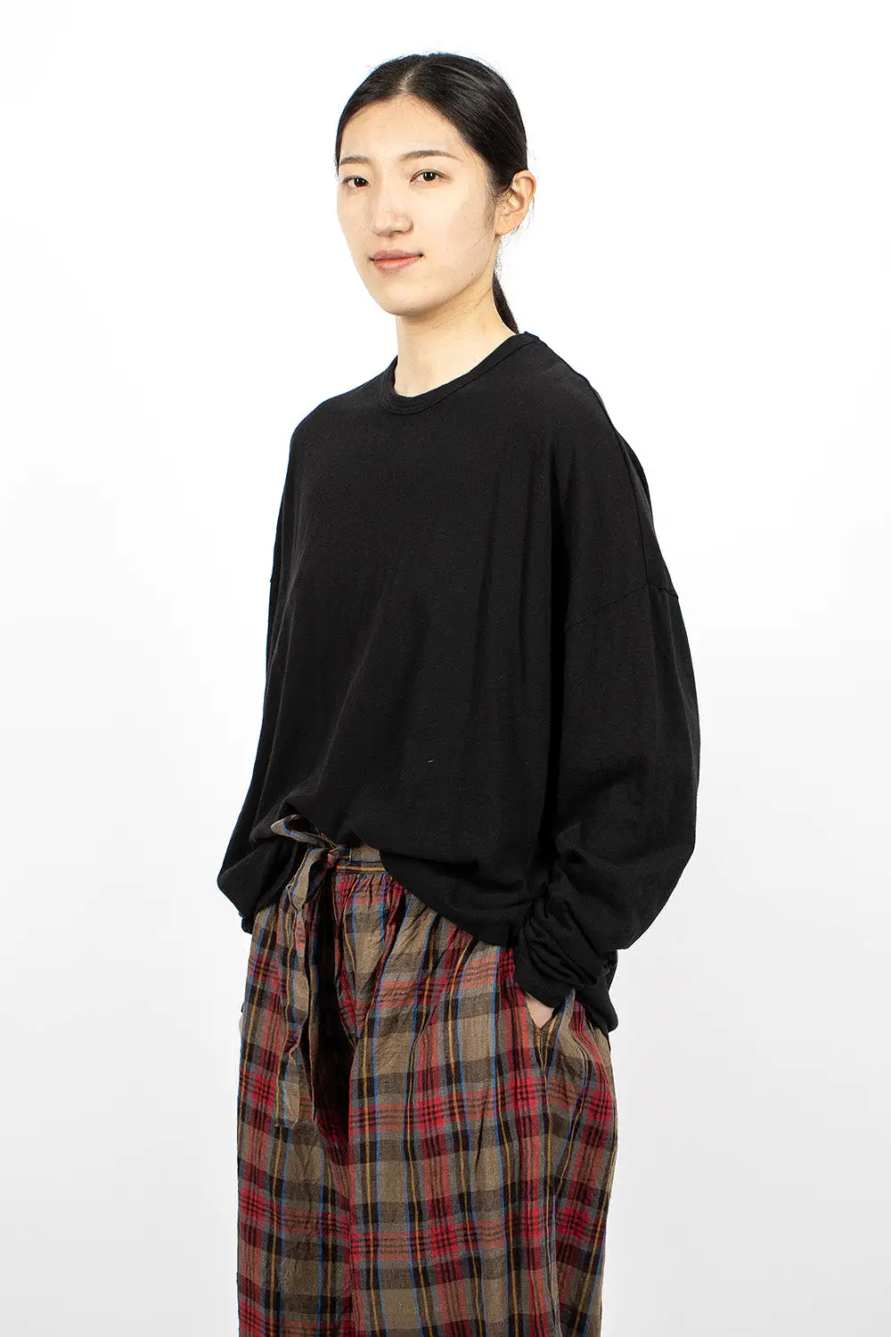 Loose Knit Pullover Black