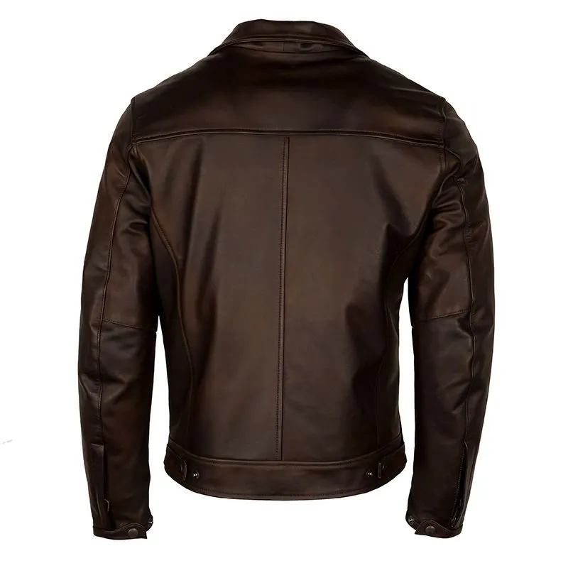 Men's Classic Brown Rockstar Leather Jacket