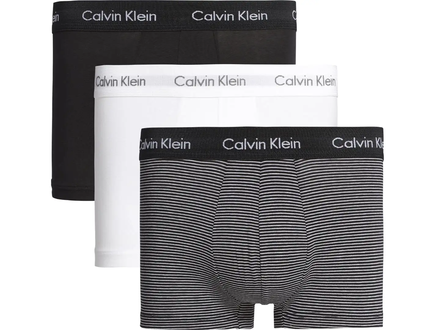 Mens Calvin Klein Boxer Shorts Low Rise Trunks 3 Pack