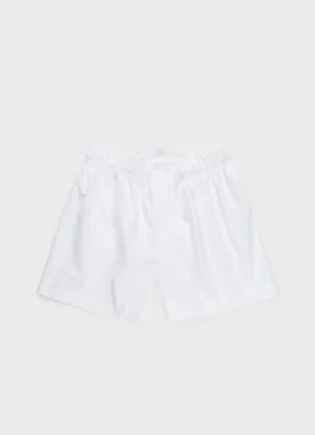 Men's Sea Island Cotton Boxer Short in White