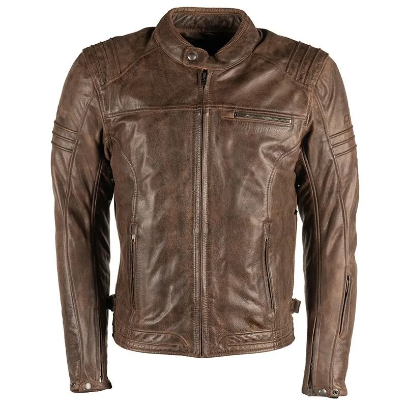 Mens Vintage Brown Moto Leather Jacket