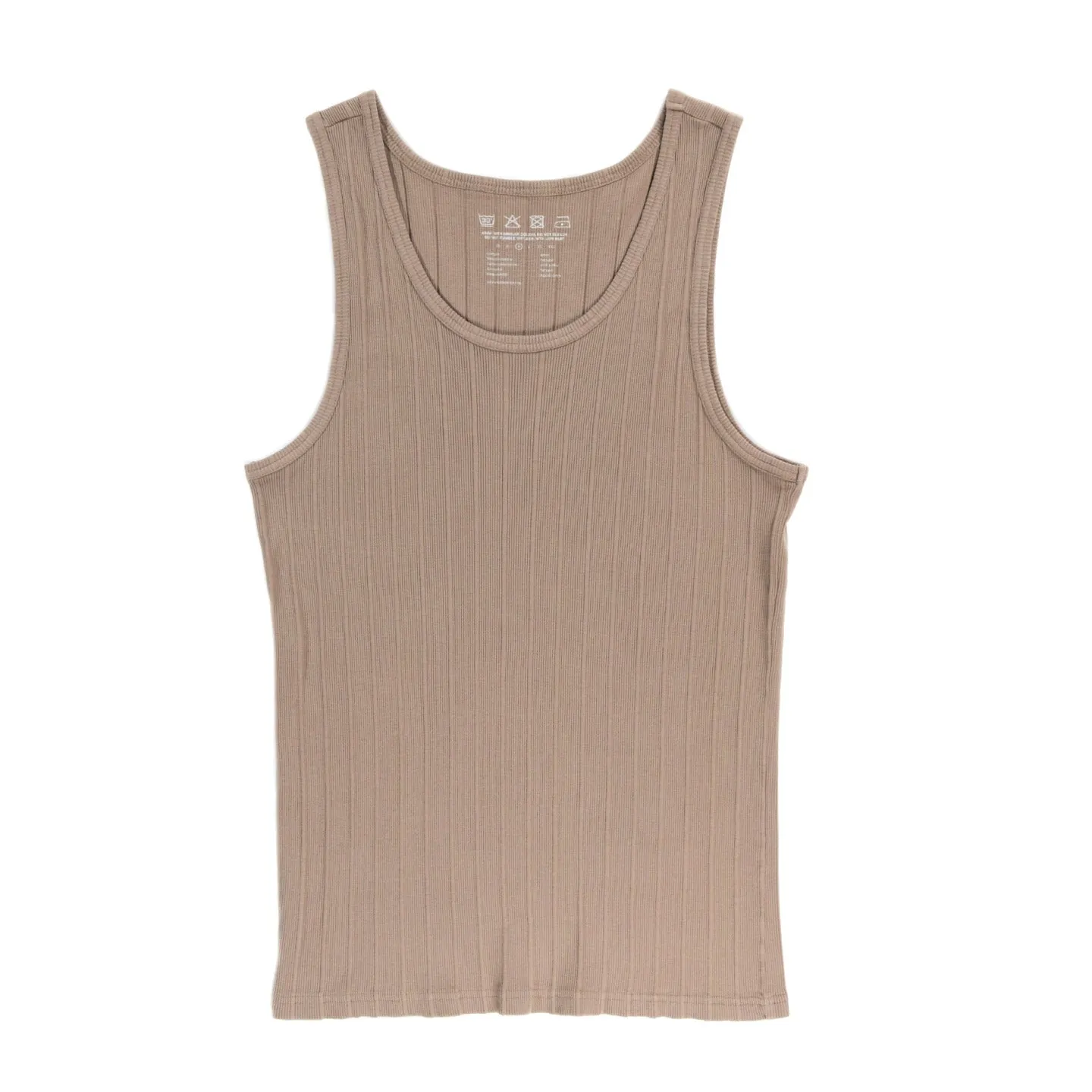 MFPEN RIB TANK TOP TAUPE